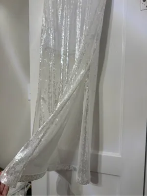 White Sequin Maxi Skirt Set thumbnail 5