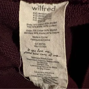Aritzia Wilfred Diderot Cocoon Cardigan Sweater Women's XS Burgundy Open Front‎ thumbnail 5