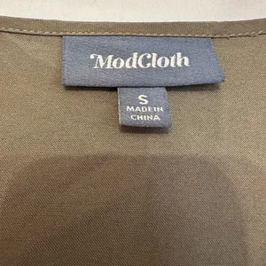ModCloth Bay‎ Area Believer Cropped Tie Front Jumpsuit Women's Size Medium Green thumbnail 5