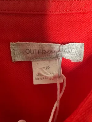 Outerknown NWT Trestles Utility Lightweight Romper Red Small thumbnail 8