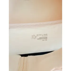 OFFLINE by Aerie Cream White Colorblock Full Zip Track Jacket XL thumbnail 3