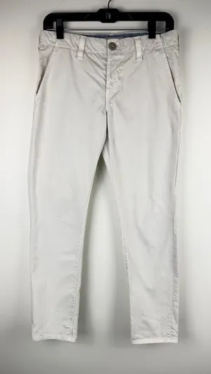 J Brand Vin Starship Cream Cotton Chino Slim Trousers Size 26 thumbnail 1