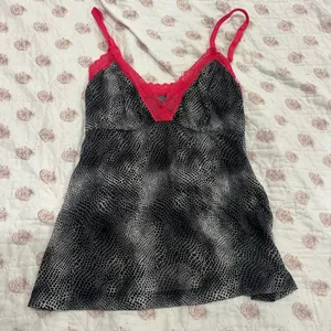 SM snake skin Black hot pink Lace Cami Top thumbnail 1