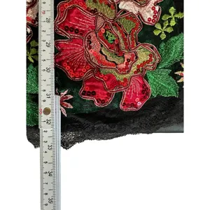Red Lady Women Floral Lace Embroidery Mini Dress Size S Asian Tea Party Cocktail thumbnail 8