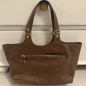 Tory Burch T Stitch Leather Tote thumbnail 1