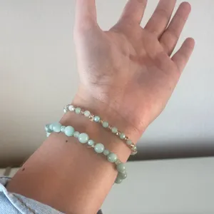 Seafoam Beaded Bracelets Set of 2 thumbnail 3