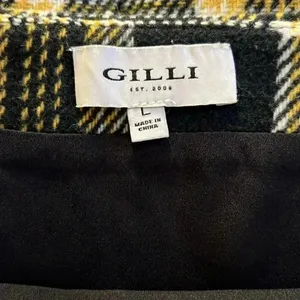 Gilli Plaid Mini Skirt K1 Yellow Size L thumbnail 3