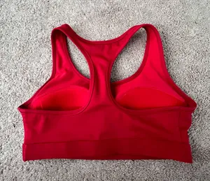 Red Nike sports bra thumbnail 3