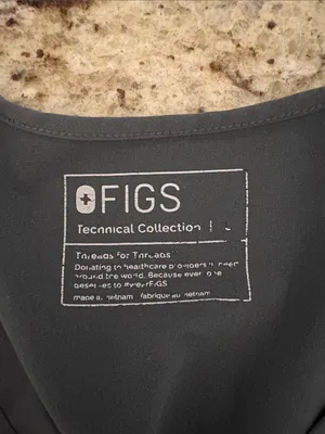 Figs V-Neck Scrub Top Gray Green PO 2491 thumbnail 4