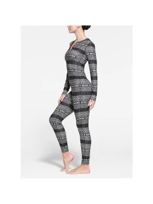 Skims Fair Isle Henley onesie large thumbnail 5