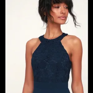 Lulus ✨ Picture Perfect Navy Blue Lace Maxi Dress✨ thumbnail 15