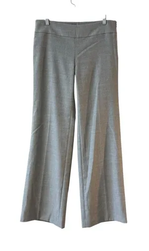 Ann Taylor Wool‎ Blend Straight Leg Trouser Pants Size 6 Gray Office Work Career thumbnail 1