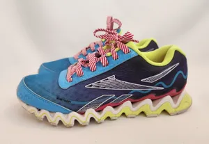 Reebok Zigtech Running Shoes‎ Lace Athletic Neon Sneakers Women Girls Retro SZ 5 thumbnail 1