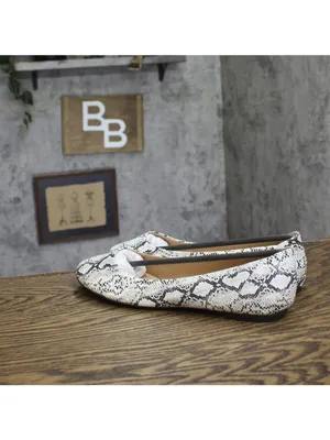 NEW Journee Collection Kavn Comfort Sole Ballet Flats KAVN Snake Brown 10M thumbnail 3