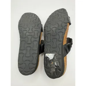 Naot Marissa Leather‎ Sandal Women 6 Black Rhinestone Medallion Slide Leather thumbnail 11