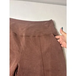 Zyia Active Women Serenity Wide Leg Pants Burgundy XXXL (3XL) Modal Comfort Soft thumbnail 4