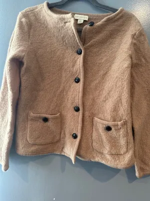 Appleseeds Women's Size M 100% Wool Button Front Cardigan Cozy Sweater y2k vtg thumbnail 4
