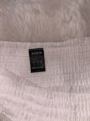 SheIn NWOT Smocked High-Rise Flounce Mini White Skirt thumbnail 5