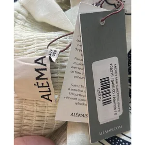 NWT ALÉMAIS Mickey Linen Tie-Strap Mini Sundress Women’s Size AU 4 US 0 Vacation thumbnail 9