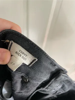Madewell Black Curvy Kick Out Crop Jean Size 27 thumbnail 8