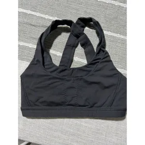 Lululemon Black Crisscross Strap Sports‎ Bra Size 4 thumbnail 4