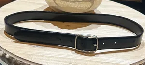 Non Signe Black Genuine Leather Belt 30”-32” thumbnail 1