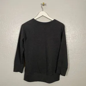 Denim & Supply Ralph Lauren Women L Gray Sweatshirt Velvet Embroidery Preppy thumbnail 7