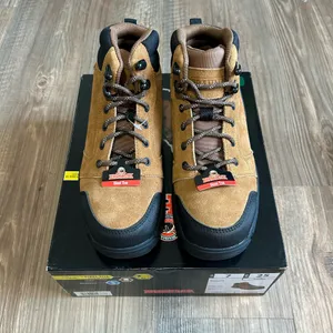 NEW Steel Toe Brahma Working Boots Brown Size 7 thumbnail 4