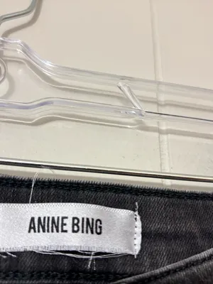 Anine Bing Low Rise Skinny Jeans Faded Black Size 24 thumbnail 4