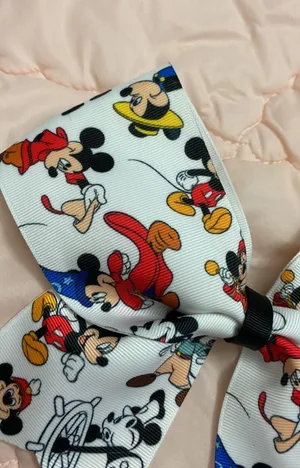 Disney Many faces Of Mickey hair Bow thumbnail 2