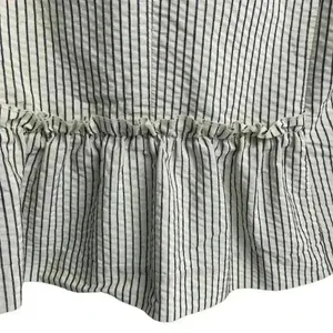 Ann‎ Taylor Loft Women's Blazer Jacket Ivory/White and Black Stripes Size 8 thumbnail 16