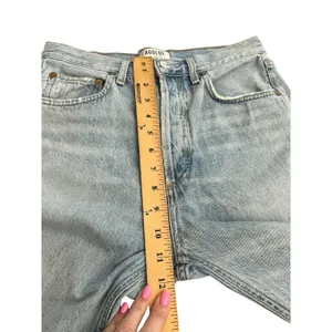 AGOLDE Jeans Women's Size 26 Button Fly High Rise 100%‎ Cotton Distressed #A5-8 thumbnail 5