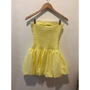 Hello Molly MOMENT TO CAPTURE STRAPLESS BUBBLE‎ MINI DRESS LEMON Size 4 thumbnail 3