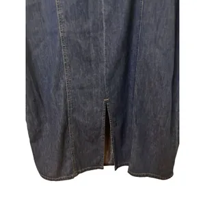 Old Navy Dark Blue Sleeveless Soft Denim Maxi Dress Women Sz 4 thumbnail 4