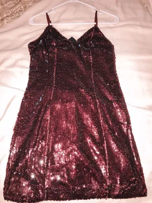 Forever 21 Maroon Sequin Dress thumbnail 1