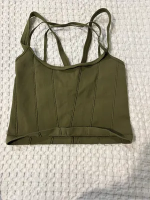 Free People Movement Stay with me Crop tank & Good Karma Biker Shorts Size M/L thumbnail 3