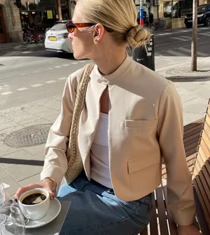 Djerf Avenue Day-to-day Jacket Cream thumbnail 1
