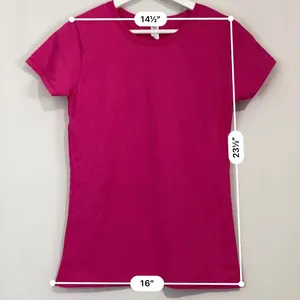 Women’s Casual Short Sleeve Crewneck Tee Shirt Pink NWOT thumbnail 6