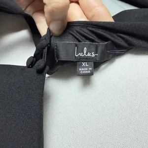 Lulus Black Mermaid Spaghetti Strap Peek-A-Boo Back Detail Full Gown Black XL thumbnail 7