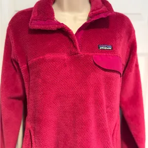 Patagonia Snap-T Fleece Pullover Womens Large Pink‎ Polartec Thermal Pro 0772 thumbnail 1