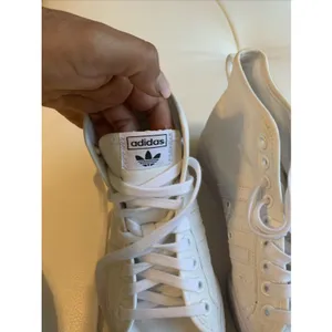 IOB Adidas Nizza Platform Women Size 10 White Canvas #FY2782 thumbnail 5