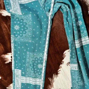 Paisley & Scarf Print Straight Leg Jeans thumbnail 4