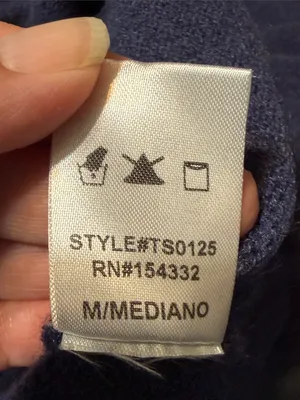 Unknown Brand Colorblock Crewneck Sweater - Navy, Light Blue & Cream thumbnail 7