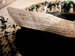 Zara Plaid Tweed Bomber Jacket thumbnail 3