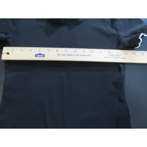 Tommy Hilfiger Lettuce‑Trim T‑Shirt Black White Trim Women’s Small Pre‑Owned thumbnail 5