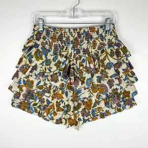 Anthropologie Love the Label Tiered Mini Skirt thumbnail 1