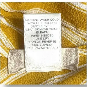 Altar'd State‎ S Yellow White Striped Wrap Romper Tie Waist Coastal Resort Beach thumbnail 7