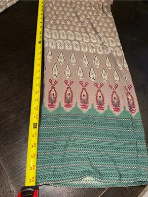 Audrey Boho Strapless Open Back Wide Leg Jumpsuit Green Taupe Print thumbnail 10
