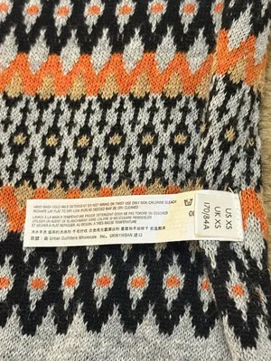 Free people Intimately black and orange half sleeve bodysuit NWT women's size XS thumbnail 4