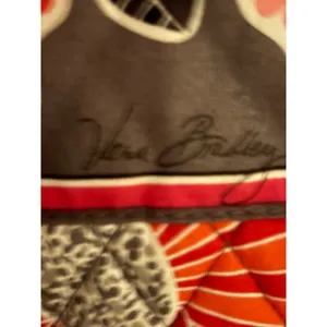 Vera Bradley Lola Quilted Cotton Tote Bag Pink Orange Grey‎ Floral Shoulder Bag thumbnail 7